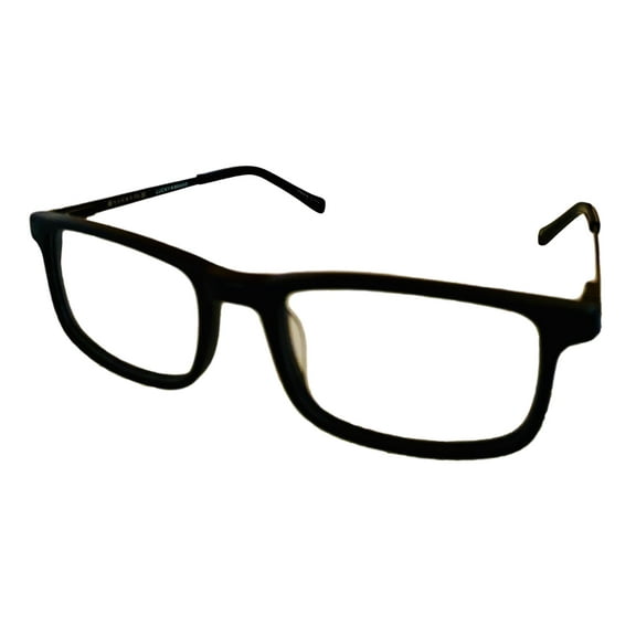 Lucky Mens Ophthalmic Matte Black Soft Rectangle Plastic Frame D805 48mm