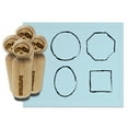 thumbnail image 1 of Sketchy Shapes Outlines Circle Square Oval Octagon Rubber Stamp Set for Scrapbooking Crafting Stamping - Large 1-1/4 Inch, 1 of 7