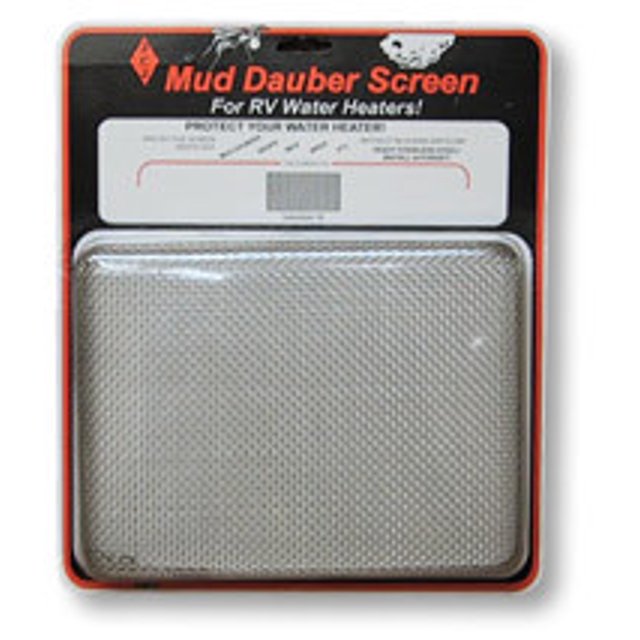 JCJ Enterprises Bug Screen - RV Appliance W-200 Mud Dauber Screen; Water Heater Vent; For Use With Suburban; Stainless Steel; Single; Includes Tension Springs And Installation Tool