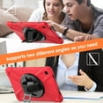thumbnail image 5 of XYX Case for Samsung Galaxy Tab A9+ 11.0 inch SM-X210/SM-X215/SM-X216 with 360 Degree Rotating, Hand Strap, Shoulder Strap, Red, 5 of 7
