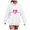 White, variant on Towmus Women's Graphic Hoodies Love Heart Print Hoodie Unisex Oversized Hoodies Casual Long Sleeve Pocket Pullover