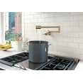 thumbnail image 2 of Delta Faucet Contemporary Wall-Mount Pot Filler Faucet, Champagne Bronze 1165LF-CZ, 2 of 7