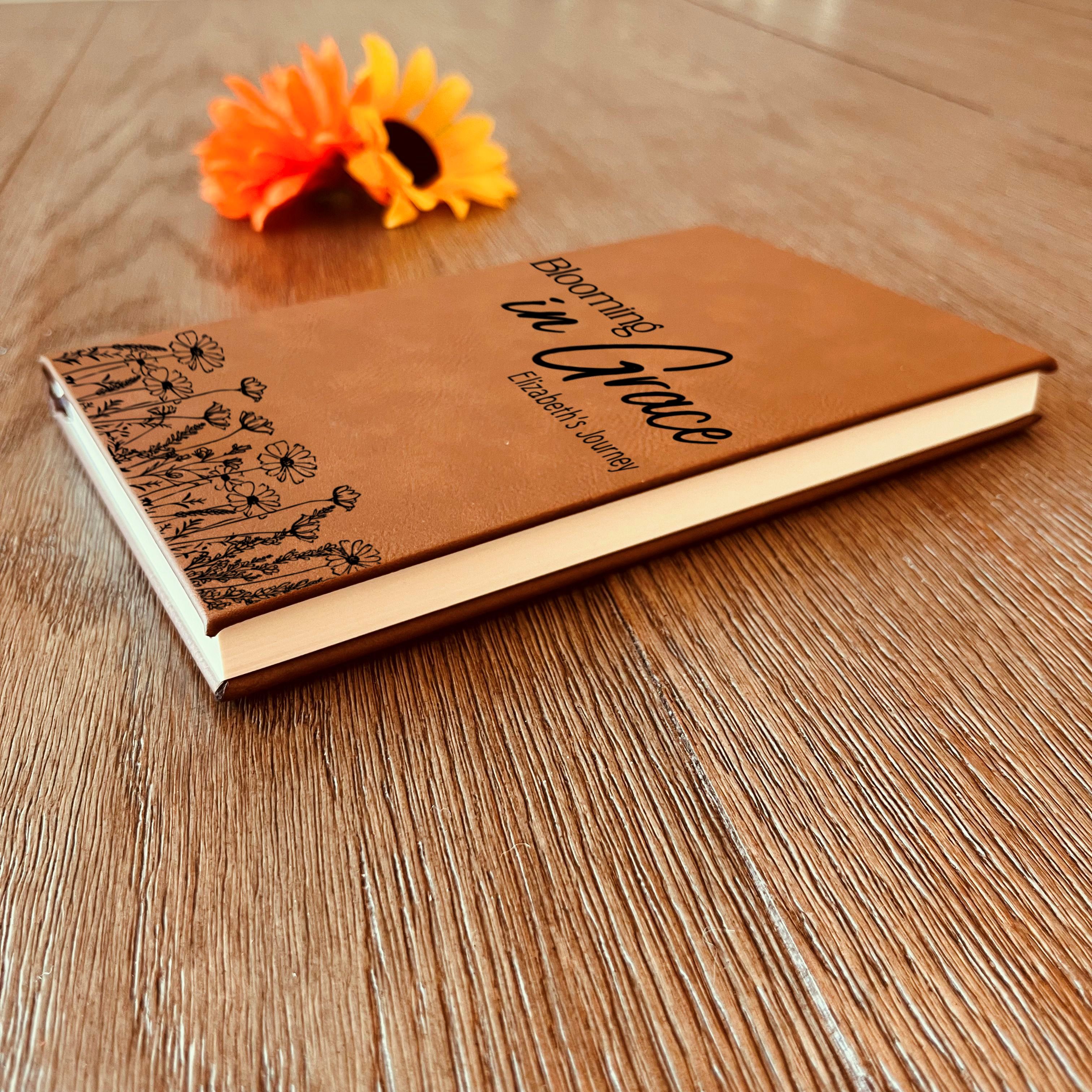 Personalized Christian Prayer Journal for Men & Women, Custom Engraved Name, Daily Devotional, Scripture Writing, Gratitude and Faith Gift