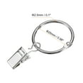 thumbnail image 2 of Unique Bargains Curtain Rings with Clips, 36pack Drapery Curtain Clip Rings, 0.98 Inch Curtain Clip Rings Hooks (Silver), 2 of 5