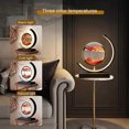thumbnail image 3 of YOPTOP Sands of Time Lamp, Moving Sand Art Picture 3D Round Sand Picture Lamp 3 Colors Art Light with Stand Relaxing Desktop Home Decor and Office,Black Frame   Red Sand, 3 of 5