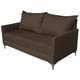thumbnail image 5 of Sala Esquinera Modular El Bazar Store Montana Chocolate 170x155 cm, Tela Lino nacional. Love seat y taburete, 5 of 7