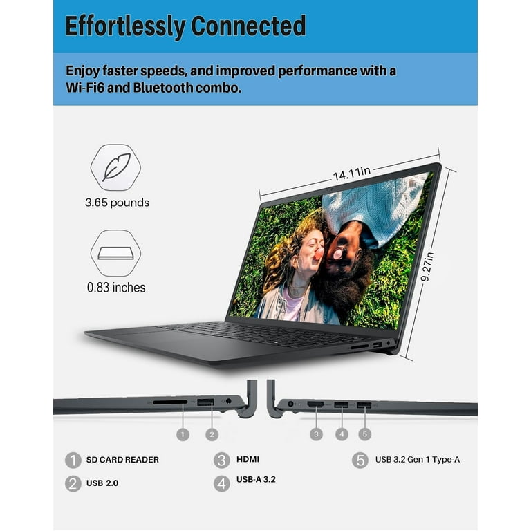 Dell Inspiron 15 3520 Business Laptop with Microsoft Office