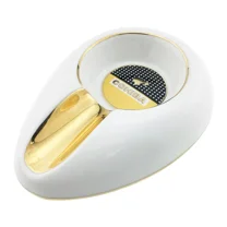 Cigar Ashtray for Patio Single Ceramic Outdoor Ash Tray for Cigars Portable Travel Porcelain Cigar Ashtrays