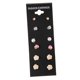 thumbnail image 5 of 6 pares de de flores Pendientes de botón de cristal Pendiente de Jinwen Juegos de aretes de 6 pares, 5 of 7