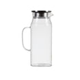 thumbnail image 3 of Vacemry 2Pcs Glass Pitcher With Handle, Straight-Sided Transparent Beverage Container For Cooled Boiled Water Juices Iced Tea, Modern Glass Water Pitcher For Home Kitchen Office Dining Table, 3 of 9