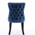 thumbnail image 7 of High - Back Mid - Century Dining Chairs in Blue / Comfortable Seating for Dining, 7 of 7