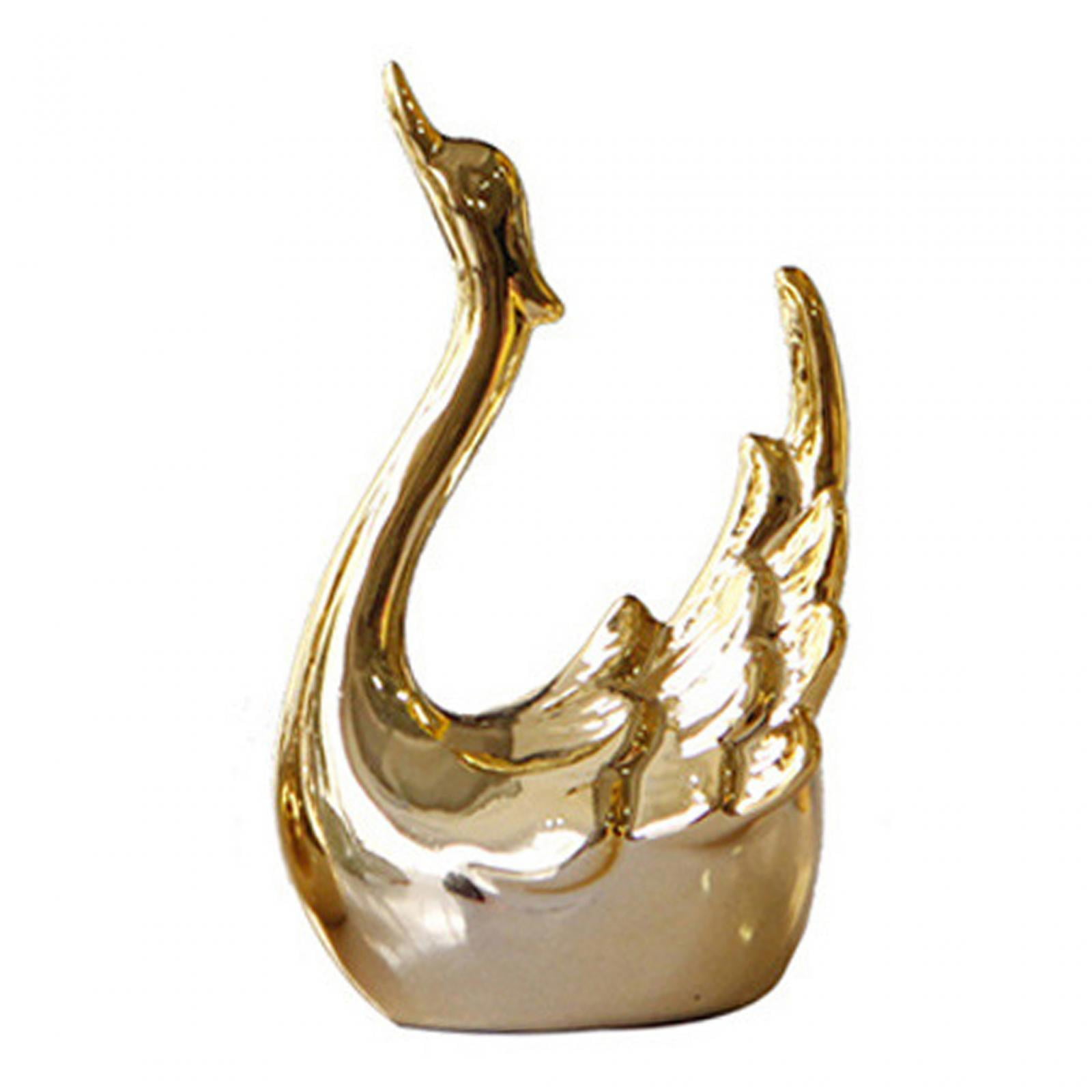 Swan Figurines Statues Home Decor Table Centerpiece Animals Figure