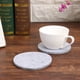 thumbnail image 4 of 10 posavasos redondos de fieltro para tazas, posavasos resistentes al calor para café y té (gris C), 4 of 4