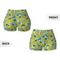 thumbnail image 6 of Yiaed Lemon Print Women's Athletic Shorts Running Shorts Sporty Short High Waisted Elastic Workout Shorts for Yoga Gym Running & Sports -XX-Large, 6 of 8