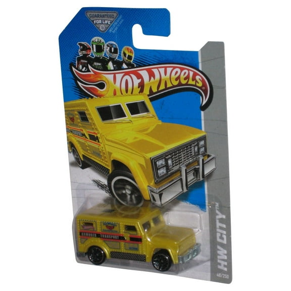 Hot Wheels HW City (2012) Yellow Armored Truck Toy 48/250