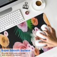 thumbnail image 4 of Long Mouse Pads for Desk,Pioneer Flower Floral Print Pattern Desk Mats on Top Of Desks, Desk Mouse Pad Extra Large with 3mm Non-Slip Base and Stitched Edge for Gaming,Office,Work,Home 31.5"x11.8", 4 of 6