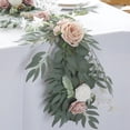 thumbnail image 3 of de eucalitto artificial con flores, decoración floral, vid colgante, flores falsas de rosas para de comedor, decoración de Zulema vid de rosa falsa, 3 of 8