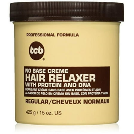 tcb no base creme hair relaxer, regular, 15 ounce
