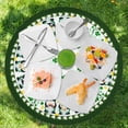 thumbnail image 2 of St. Patricks Day Round Fitted Tablecloth with Elastic Edge 40-44 Inch Shamrock Pattern Table Cover Washable Green Hat Gnome Table Cloth for Kitchen Dining Party Patio Picnic, 2 of 6