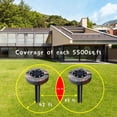 thumbnail image 4 of SHELLTON Solar Powered Mole Repellent(2 Pack), Ultrasonic Pest Repeller, Vole Rodent Repellant, Also Repels Away Snake Gopher Chipmunk, Use in Outdoor Garden Lawn White, 4 of 6