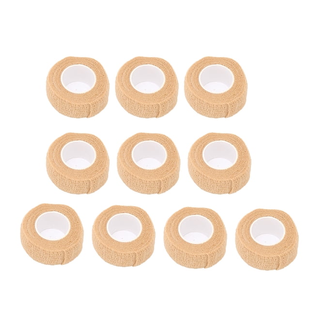 Cinta 10pcs Envolta de Vendaje Auto Adhesivo Apraximadamento 1 Pulgada de 2yd Elástica Elástica Portátil de Vendaje transpirable Envoltura transpirable