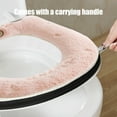 thumbnail image 5 of YgkuHd Toilet Seat Cover, Thickened Universal Toilet Seat Cushion Sitting Toilet Cover Warm Version Washable Toilet Seat Cushion Household Toilet Collar Washable D Shapetoilet Seat Cushion (Pink), 5 of 6