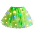 thumbnail image 4 of XIAOCHA Womens LED Light Up Tulle Tutu Skirt Elastic Waist Flashing Festive Party Skirts, 4 of 4