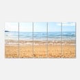 thumbnail image 2 of Blue Seashore with Pebble Stones - Modern Seascape Canvas Artwork, 2 of 3