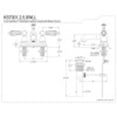 thumbnail image 5 of Kingston Brass KS7002WLL 4 in. Centerset Bathroom Faucet, Polished Brass, 5 of 5
