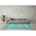 thumbnail image 3 of Ahgly Company Indoor Rectangle Oriental Light Blue Traditional Area Rugs, 2' x 3', 3 of 4