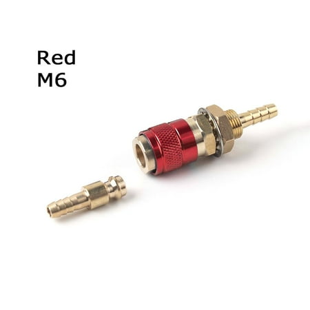 

Soldering Supplies Weld Assembly Welder Accessory Female Male Welding Machine Quick Fitting Water Cooled Adapter Cable Connector Clamp RED M6