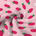 thumbnail image 5 of Cute Pink Strawberry Throw Blanket for Couch Super Cozy and Comfy Fleece Blanket, Soft and Fuzzy Throw Blanket for Sofa Bedroom Home Decor for All Seasons, 50" x 60", 5 of 6