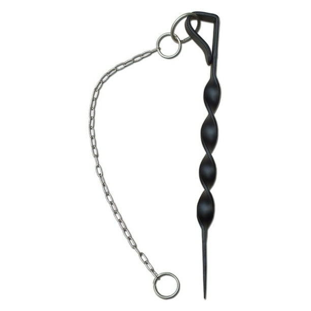 Monarch Rain Chains Powder Coated Iron Rain Chain Anchoring Stake