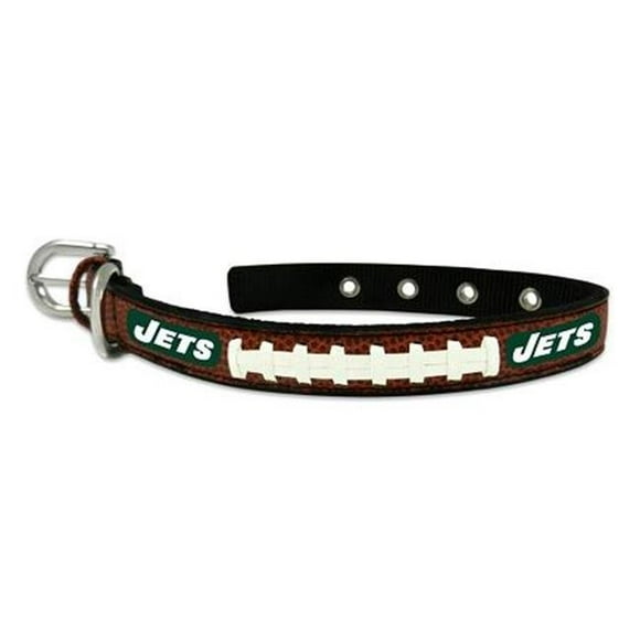 New York Jets Collier de Football Classique en Cuir Petit