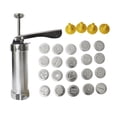 thumbnail image 1 of Cateissary Extrusora Manual de galletas, juego de cortadores de prensa para galletas, máquina para hacer galletas, herramientas para hornear DIY con 4 Herramientas y accesorios para hornear Cateissary JJ20738-00B, 1 of 6