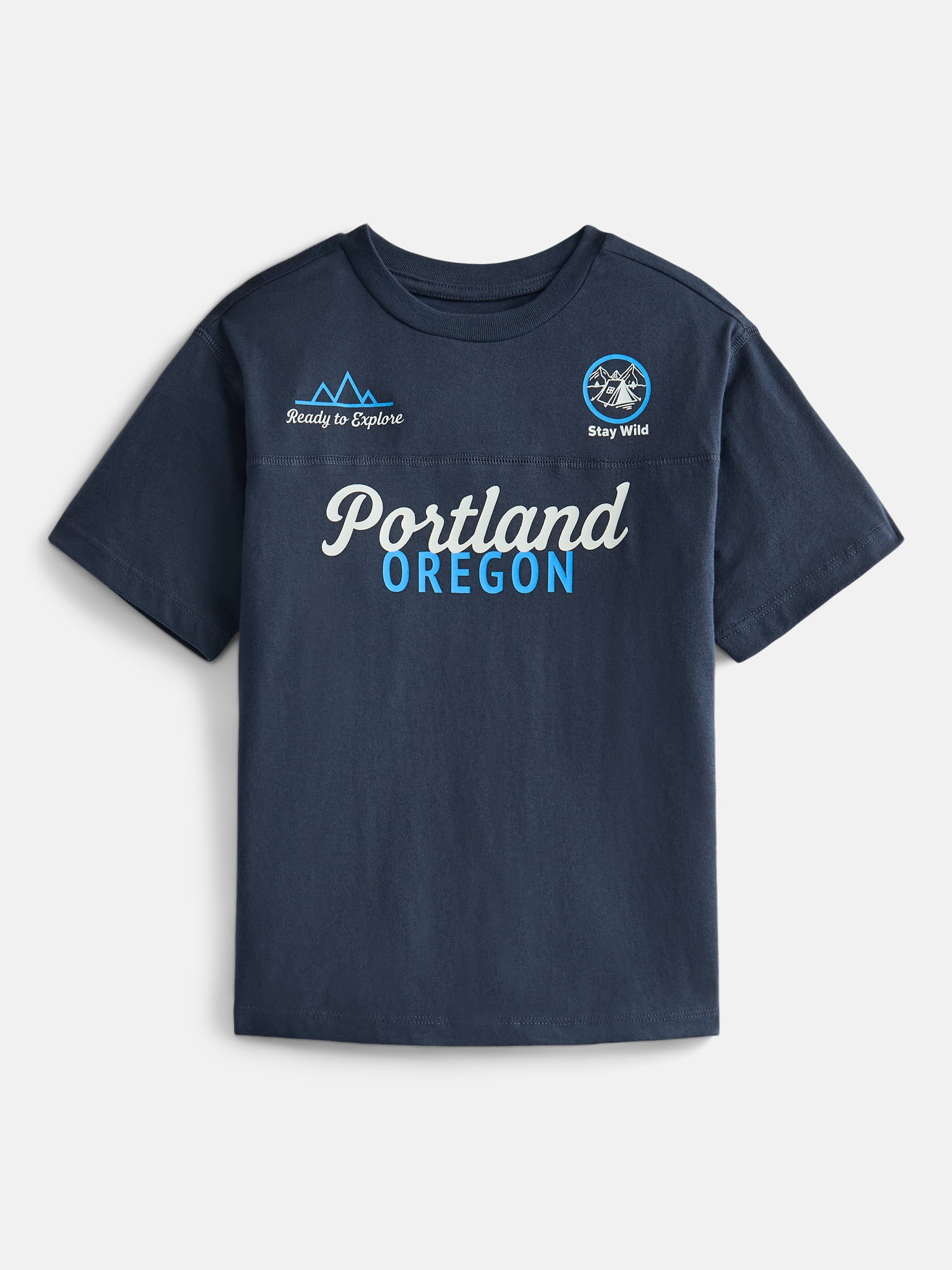 Wonder Nation Boys Tee, Crewneck, Joggers and Shorts, 4-Piece Outfit Set, Sizes 4-10