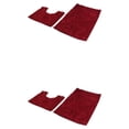 thumbnail image 2 of kurtrusly 1/2/3 Polyester Chenille Rug Carpet With Soft Texture Good Stepping Feeling And Strong Grip Prompt Wine Red 50*80+50*50 2PCS, 2 of 6