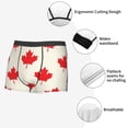 thumbnail image 3 of Gukieu Happy Canada Day Print Men's Boxer Briefs, High Elastic Moisture Wicking Boxer Briefs Underwear-Large, 3 of 5