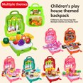 thumbnail image 2 of Pretend Play Toys Children Simulation Kitchen Maintenance Tools Multi-functional Intellectual Backpack Toy, 2 of 9