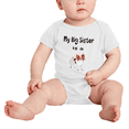 thumbnail image 2 of My Big Sister Is A Papillon Dog Cute Baby Clothing Bodysuits Boy Girl Unisex, 2 of 5