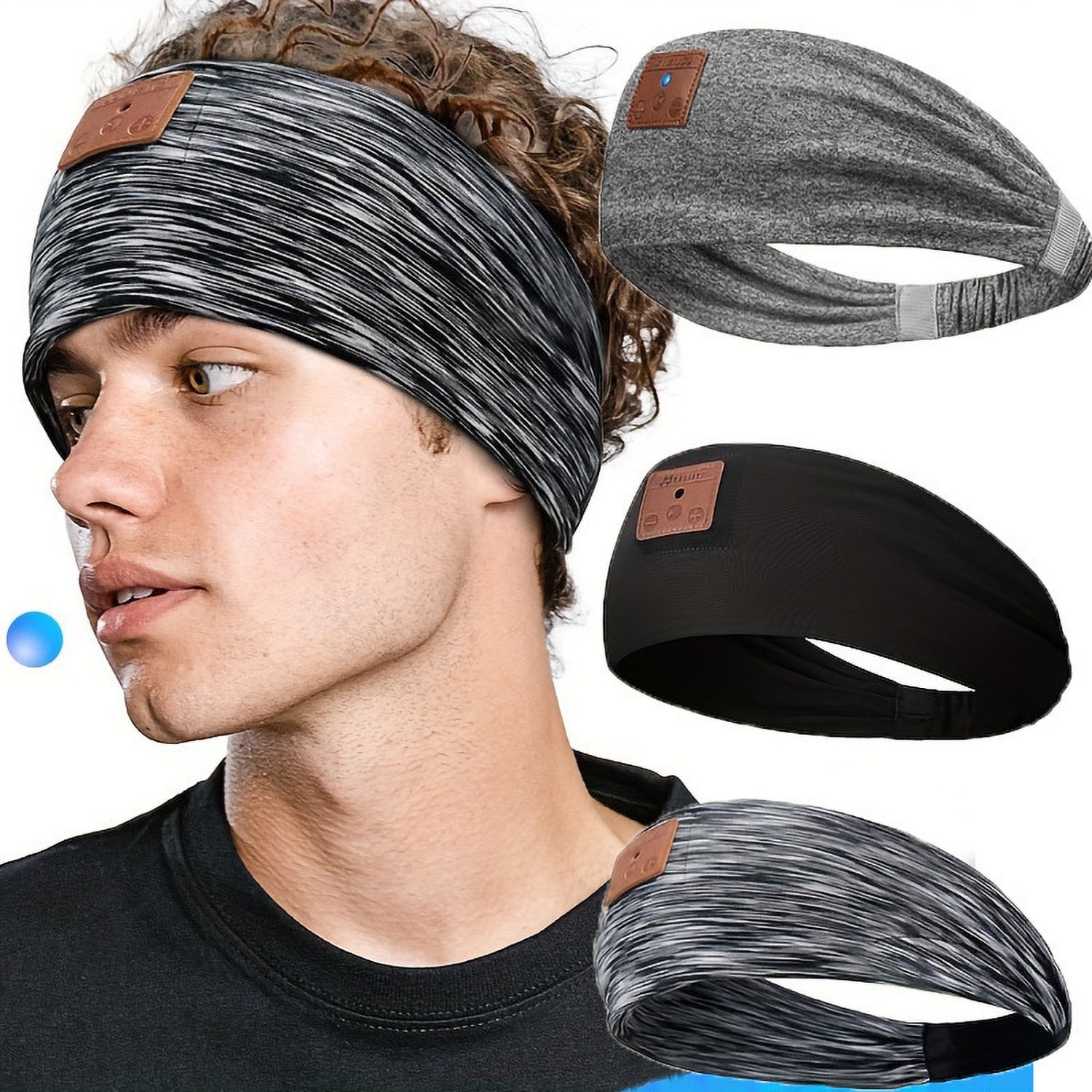 Bluetooth Headband FAV Sleep Headphones Elastic Breathable for Workout Running Yoga Travel Black in Togo at XOF 22787 Rating 4