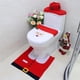 thumbnail image 5 of Inteprter Patrón navideño a prueba de moho, impermeable, cubierta de asiento de inodoro para baño, almohadilla para pies y juego de cubierta de tanque Kits de decoración para fiestas No.1 Inteprter HA047121-01, 5 of 6