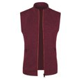 thumbnail image 2 of Casual Men's Vest with Loose Design - Winter Warm Down Cotton Vest Coat for Layering, Christmas Activities, and Daily Wear, Ideal for Comfort,Wine,XL, 2 of 5