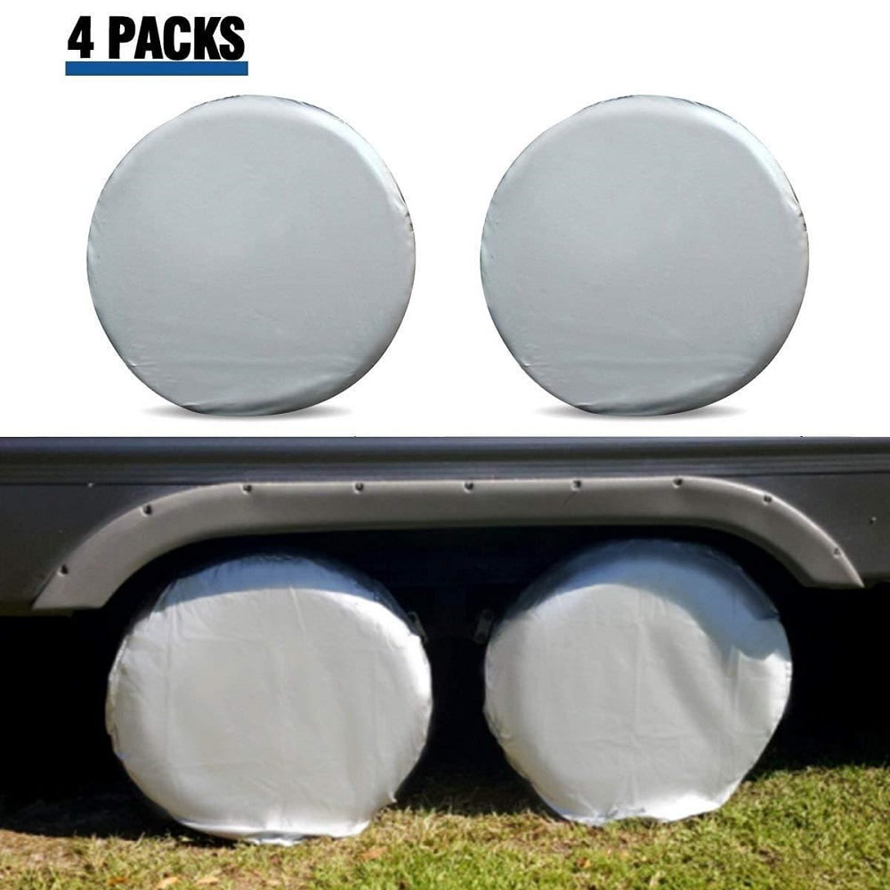 Morease 4Pack Oxford Waterproof Canvas Wheel Tire Covers for RV Auto