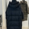thumbnail image 3 of ChaoLingNeng Long Puffer Jacket, Women Long Puffer Jacket Hood Winter Warm Windproof Ladies Quilted Padded Coat Big Pocket, 3 of 6