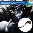 thumbnail image 3 of Palancas de freno y embrague cortas y largas para Kawasaki Z1000SX 17-20, palanca de freno ajustable de motocicleta, aleación de aluminio, cabeza negra, mango tono plateado, 3 of 6