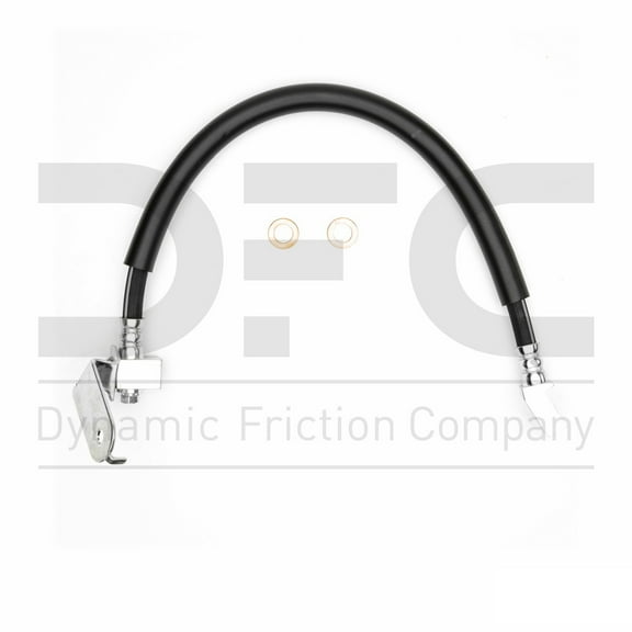 Rear Left Dynamic Friction Company Brake Line Hose 350-40102 For 2006-2008 Dodge Magnum, 2007-2016 Dodge Charger, 2008-2016 Chrysler 300