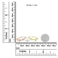 thumbnail image 4 of 14K Gold Plated .925 Sterling Silver 1/6 Cttw Diamond Marquise Shaped Stackable Promise Ring Set (J-K Color, I1-I2 Clarity) - Size 8, 4 of 6