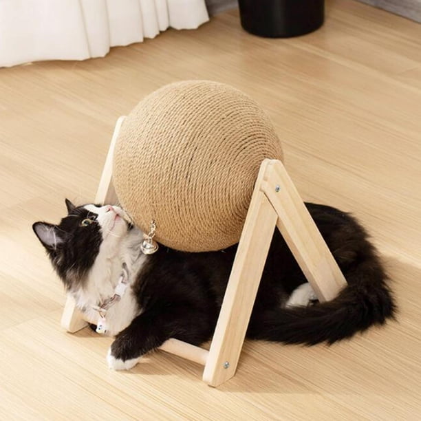 Pelota rascadora para de sisal natural, fácil de , para interiores, natural y , interactivo para tiempo de tiempo de tiempo de de 25x28x24cm Yinane pelota para rascar gatos