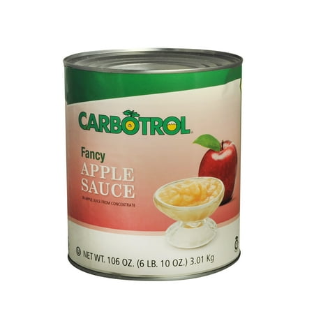 Carbotrol #10 Juice Packed Canned Fruit, Applesauce (1 - 104oz Can)